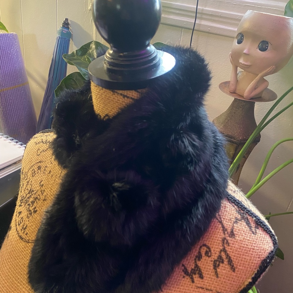 Rex Rabbit Fur Scarve - Picture 7 of 10